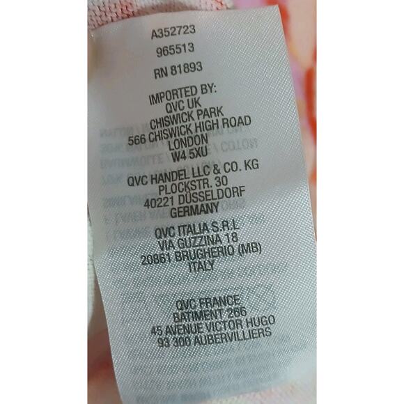 Isaac Mizrahi Live Yellow Pink Floral Spring Cardigan Office Casual Large - Picture 7 of 8